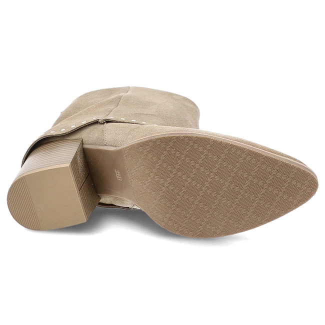 Členkové Topánky KARINO - 5560/001-P Beż/Welur