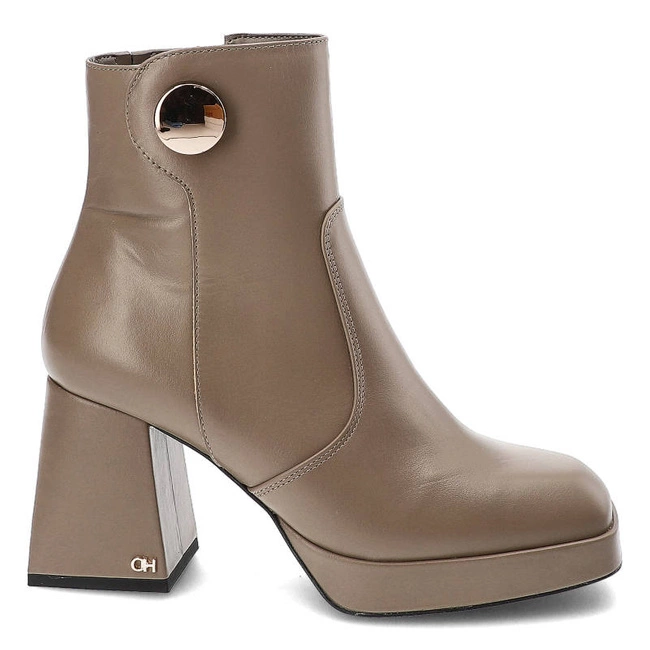 Členkové Topánky Chebello - 4213_-477-000-MIC-S214 Beżowy Ciemny