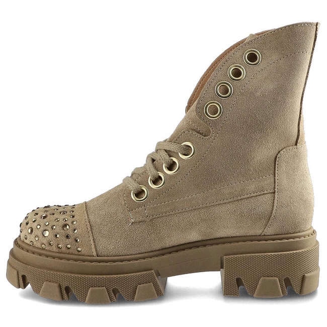 Členkové Topánky Damiss - DS-548 Beż Welur