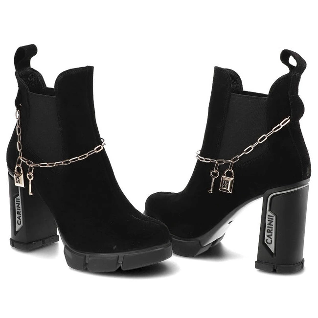 Členkové Topánky Carinii - B8482_-H20-000-000-E36 Czarny