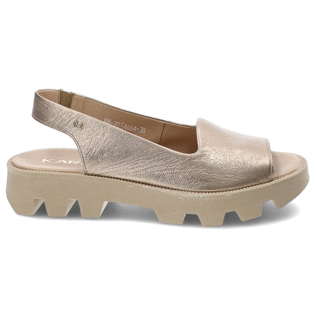 Sandále Karino - 4664/074-P Złoty/Lico