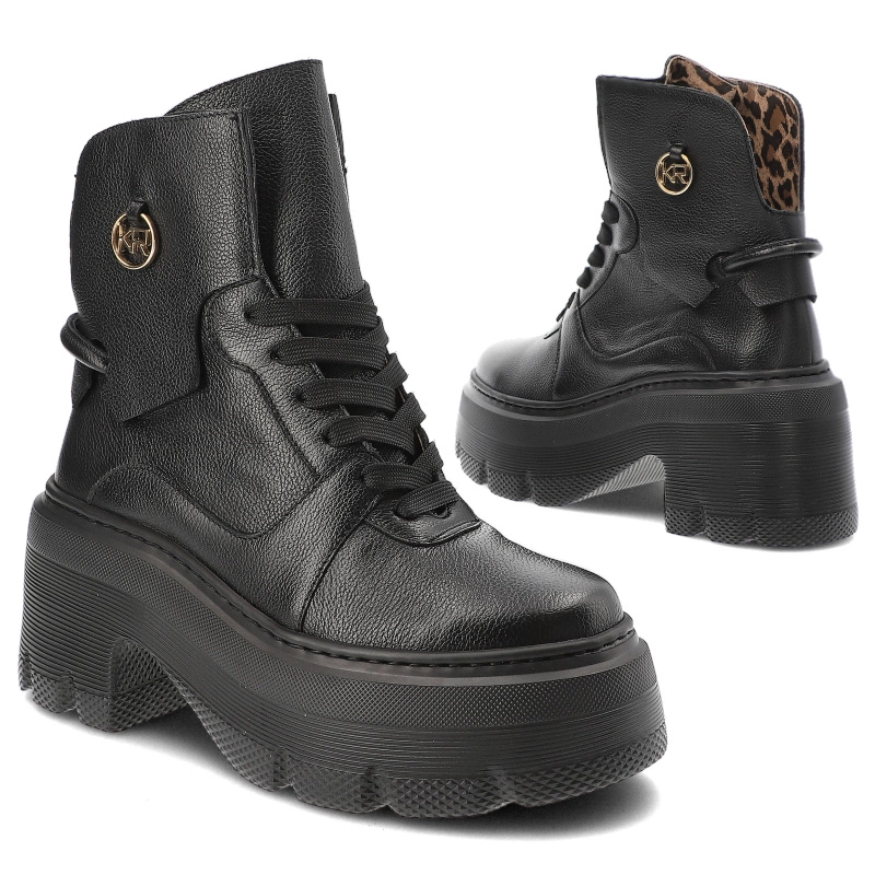 Členkové Topánky Karino - 5514/126-F Czarny/Lico Groszek