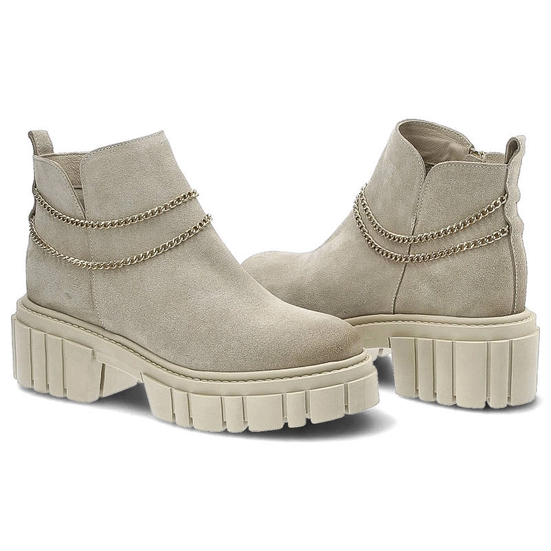 Členkové Topánky Chebello - 2793_-084-000-PSK-S170 Beżowy