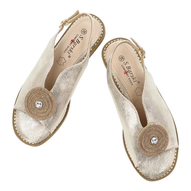 Sandále S.BARSKI - KV51-012 Lt.Gold