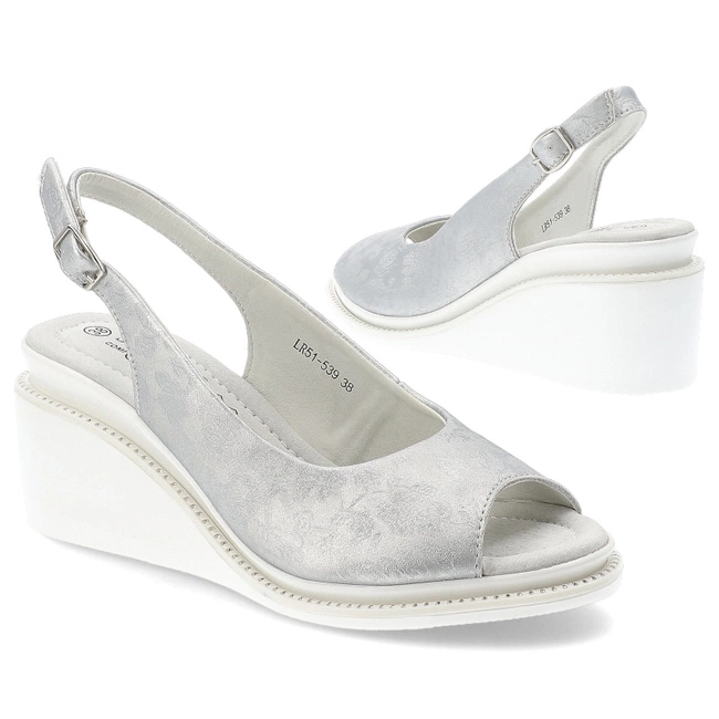 Sandále S.BARSKI - LR51-539 Silver