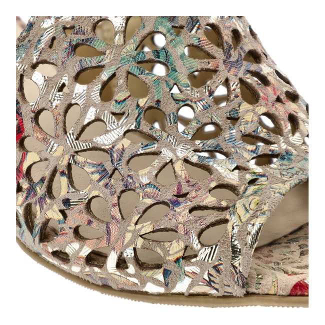 Šľapky Armodo - 0446 Beż/Kwiaty 1204