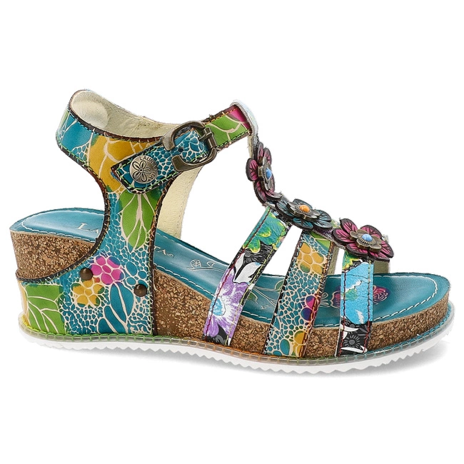 Sandále LAURA VITA - Bonito 30 AS313-30 Turquoise