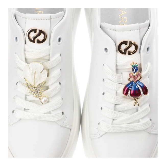 Tenisky Carinii - B9650/2_-L46-000-000-F69 Biały