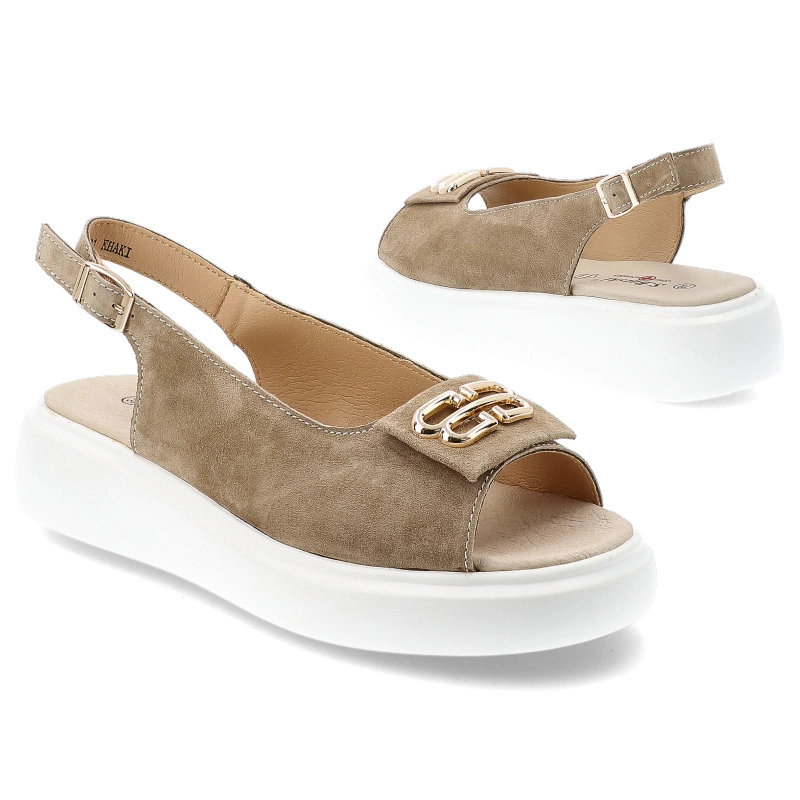 Sandále S.BARSKI - GR51-601 Khaki