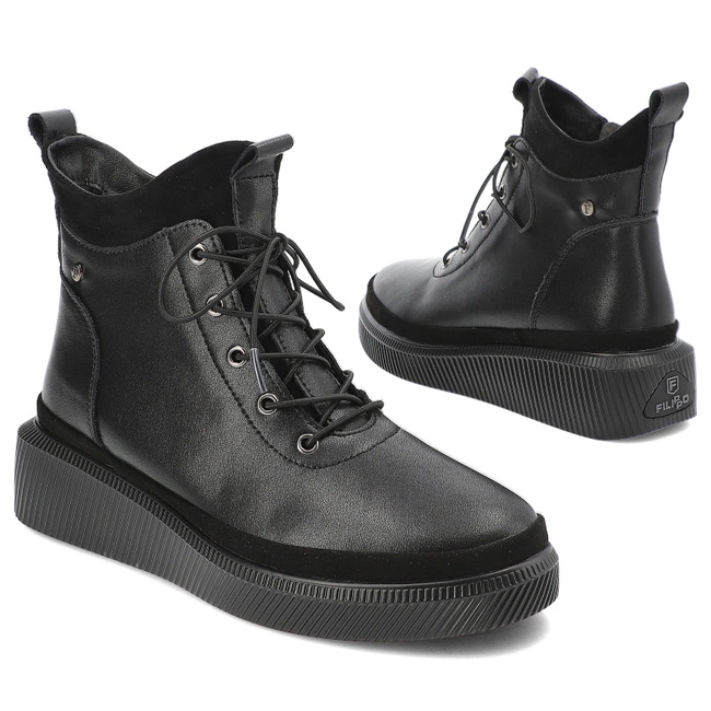 Členkové Topánky Filippo - DBT4799/24 BK Czarny