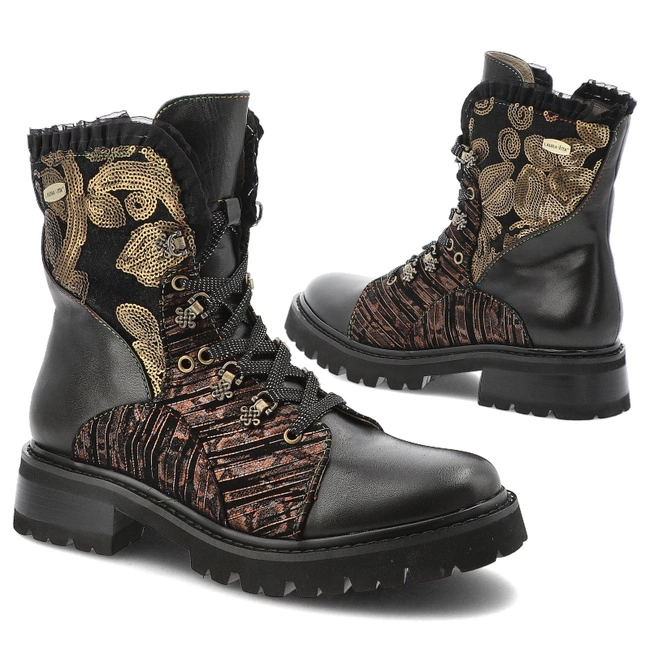 Členkové Topánky LAURA VITA - Kouleo 16 SL51584D-16A Noir