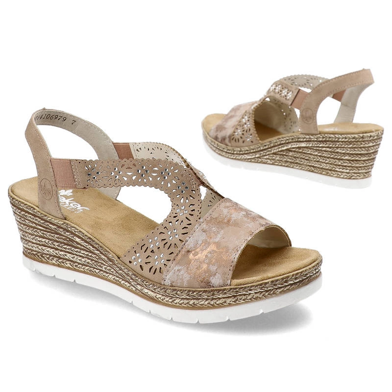 Sandále Rieker - 61916-31 Rose