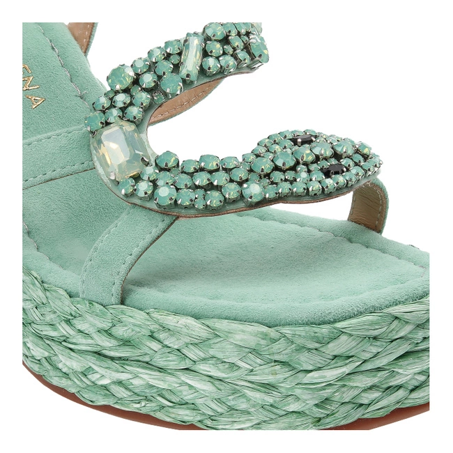 Sandále Alma en Pena - V240977 Suede Mint