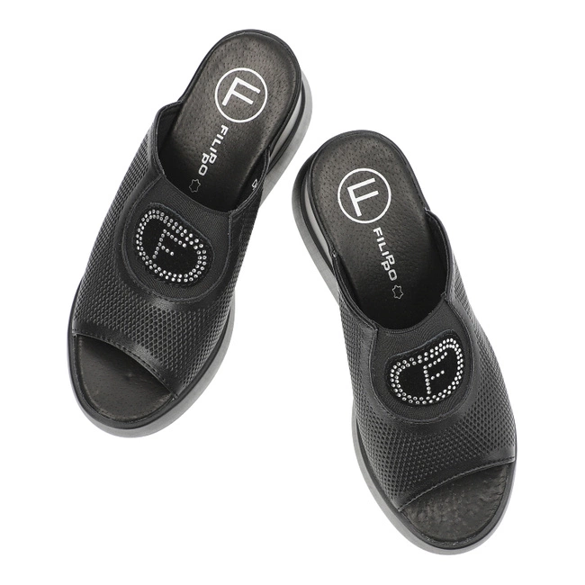 Šľapky Filippo - DK6141/24 BK Czarny