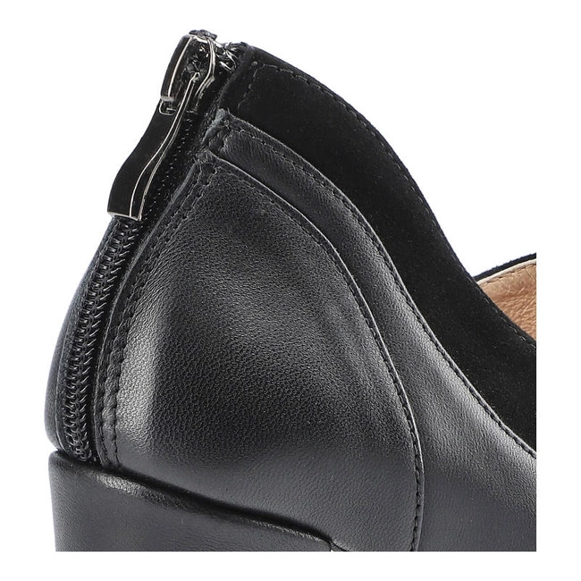 Poltopánky Damiss - DS-537/A Czarne Lico K/Czarny Zamsz