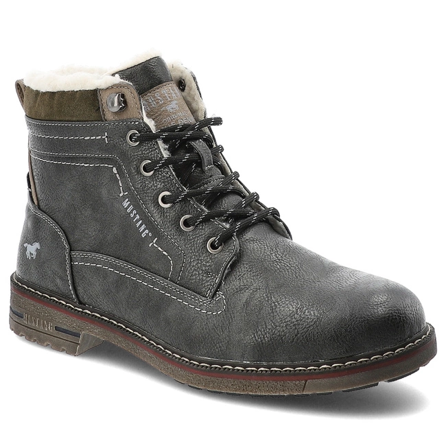 Šnúrovacie Členkové Topánky MUSTANG - 4201-602-259 Graphit