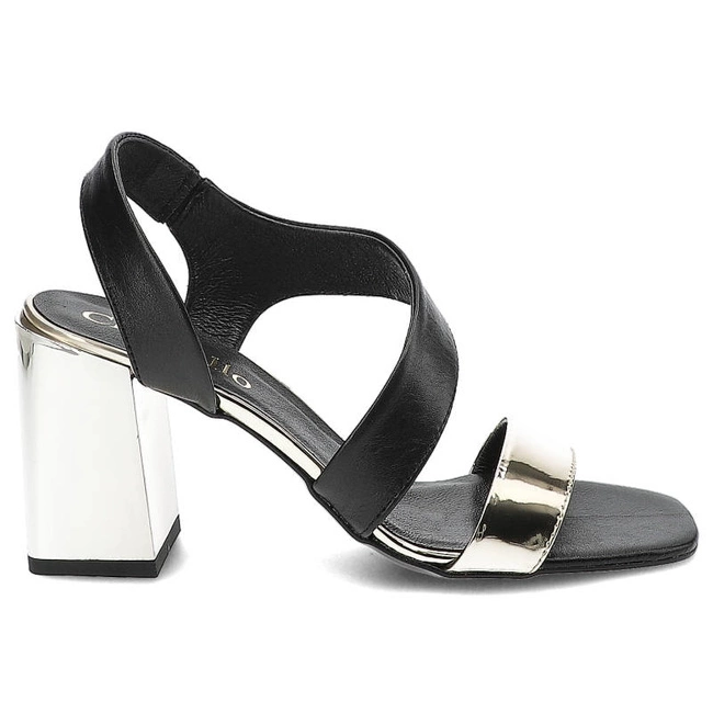 Sandále Chebello - 2880_-064-160-PSK-S183 Złoto/Czarny