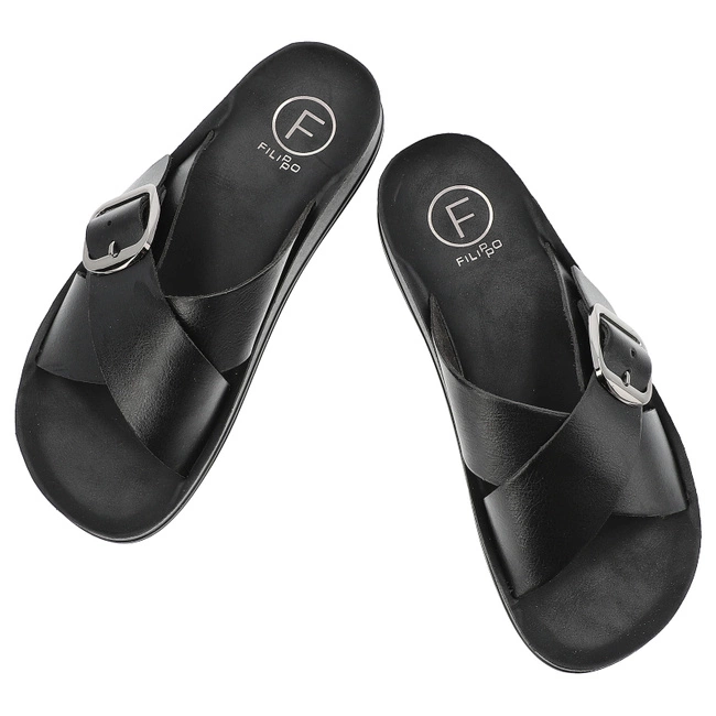 Šľapky FILIPPO - DK6891/25 BK Czarny