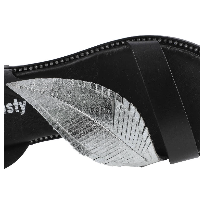 Sandále Dwunasty Shoes - 900/2 Czarny+Srebro