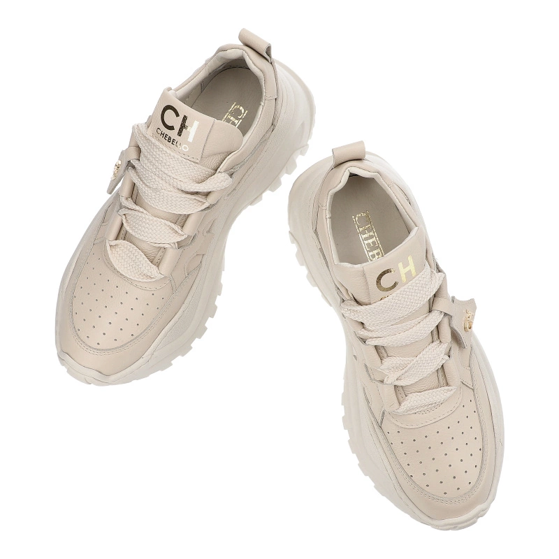 Tenisky Chebello - 4583_-157-000-PSK-S367 Beżowy