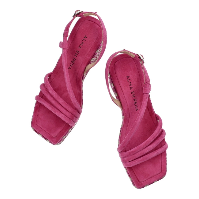 Sandále Alma en Pena - V240997 Suede Fuxia
