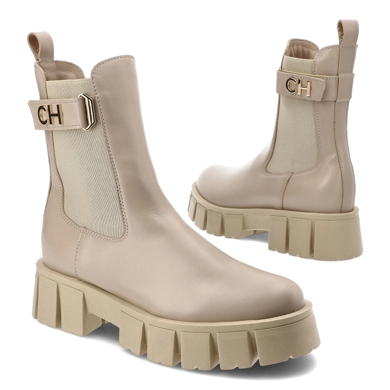 Členkové Topánky Chebello - 4482_-429-000-MIC-S217 Beżowy