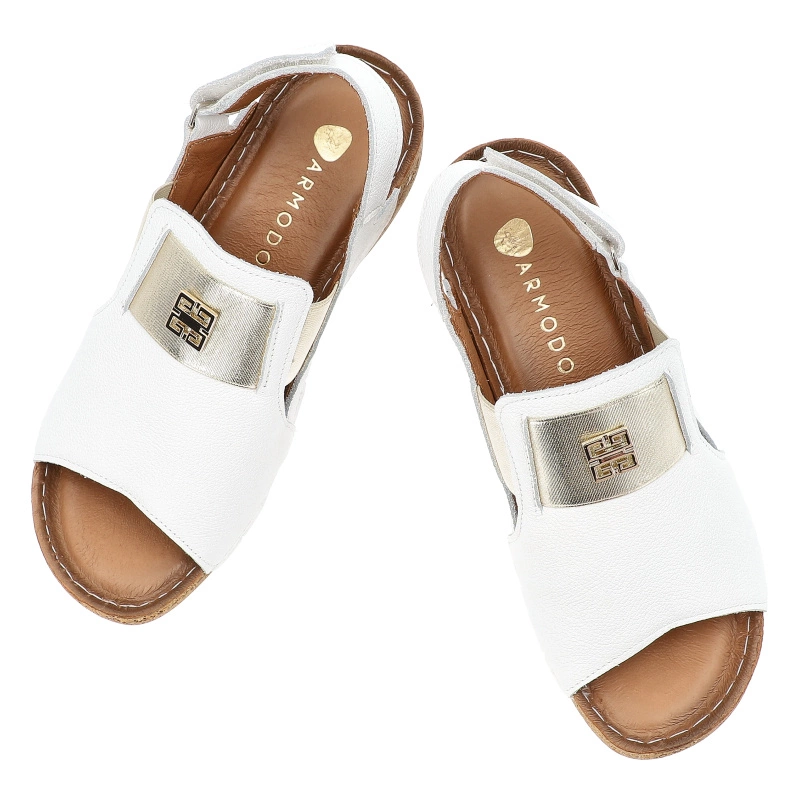 Sandále ARMODO - 50110 V.Biały/Złoty