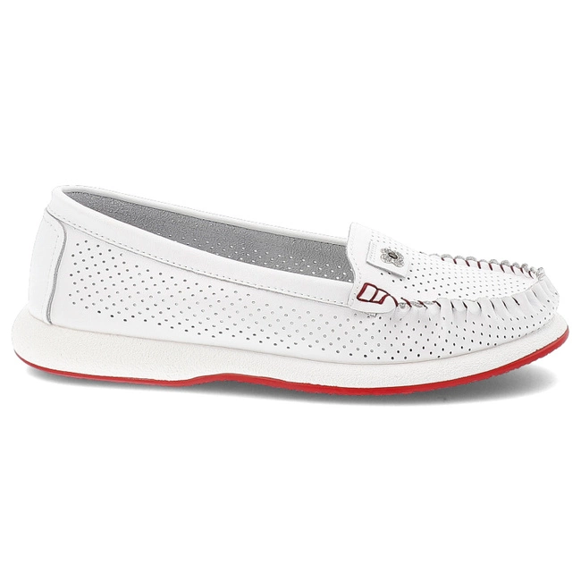 Mókazíny S.BARSKI - LR51-673 White/Red