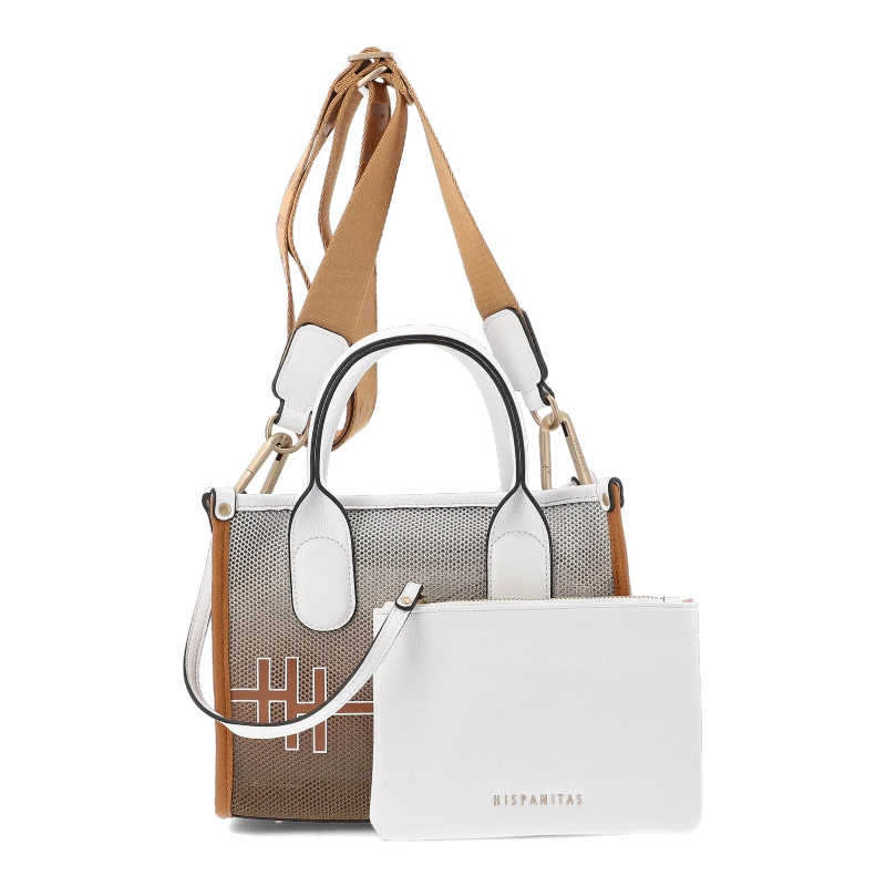 Kabelka HISPANITAS - BV253825 Borneo-V25 Cuoio Samba-V25 White
