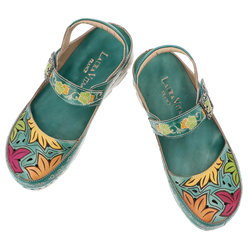 Sandále LAURA VITA - Dorry 11 JD1819-11 Turquoise