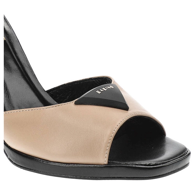Sandále Karino - 4214/043-P Beż/Czarny Lico