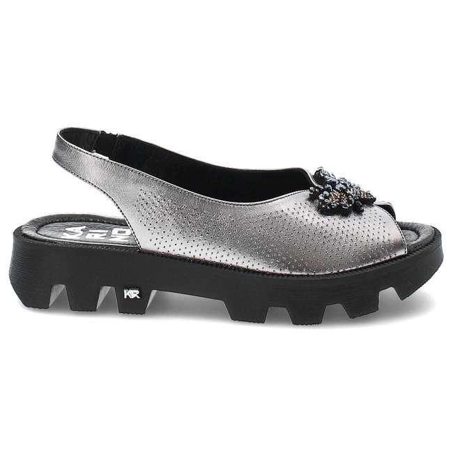 Sandále Karino - 4951/078-P Srebrny/Lico