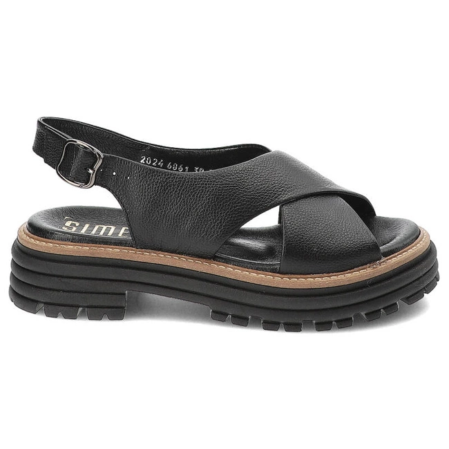 Sandále Simen - 6861A Floter Czarny