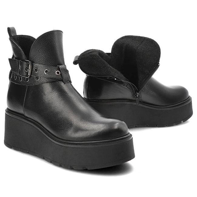 Členkové Topánky Armodo - 1752 Czarny Groch