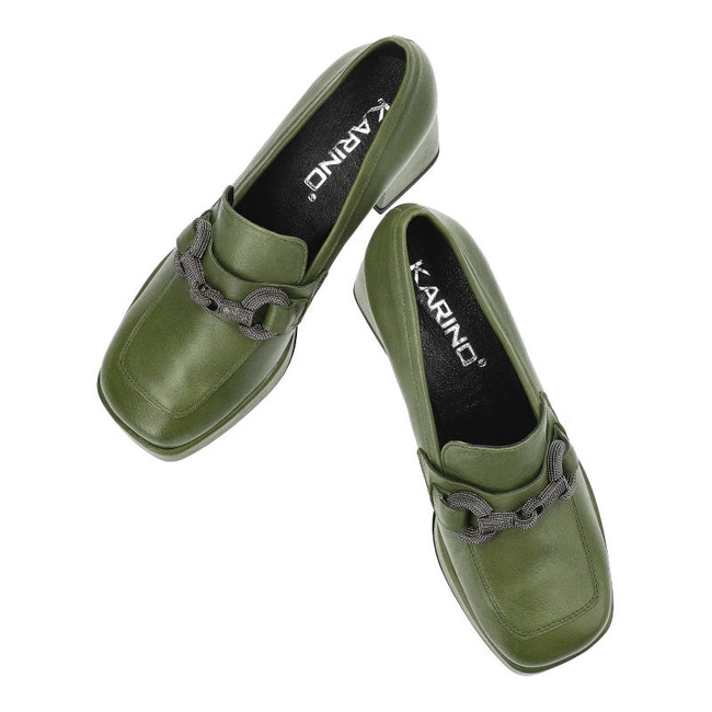 Poltopánky Karino - 4708/026-P Zielona/Lico