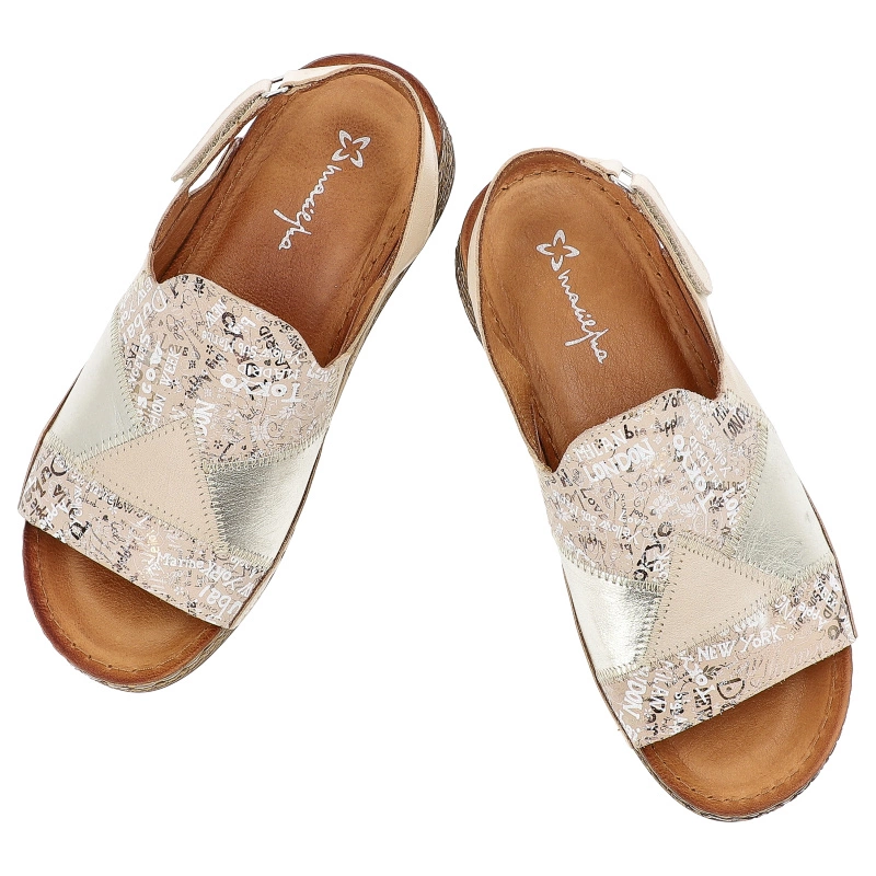 Sandále MACIEJKA - L7067-04/00-1 Beż