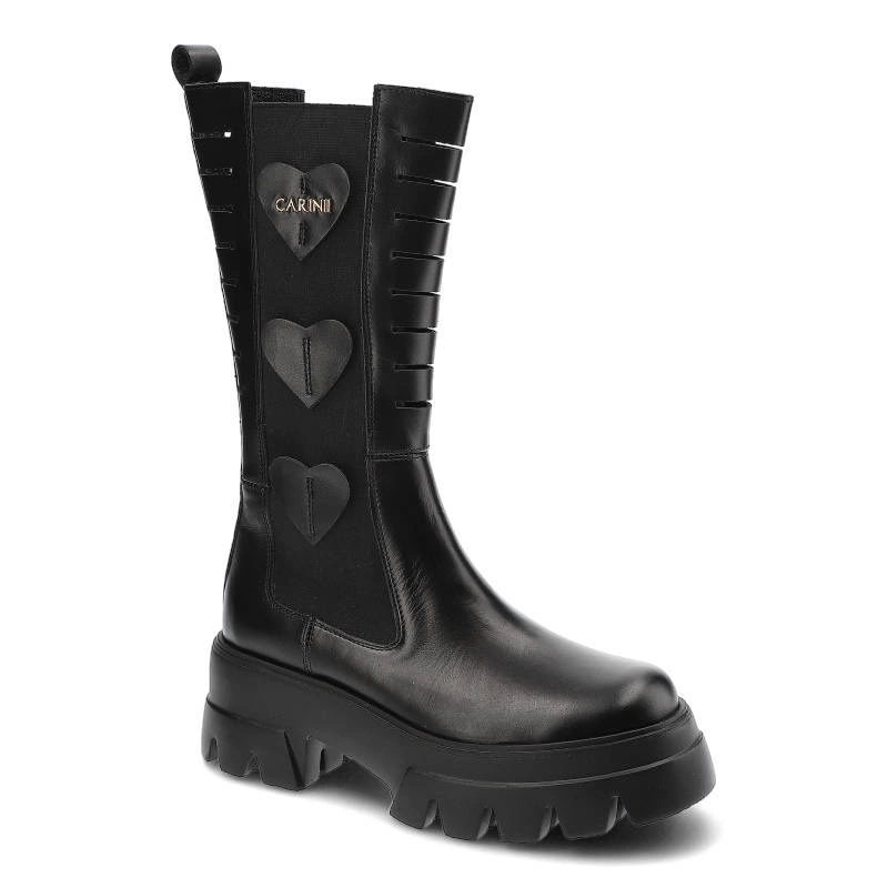 Čižmy Carinii - B7918_-E50-000-000-E81 Czarny