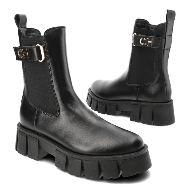 Členkové Topánky Chebello - 4482_-002-000-MIC-S217 Czarny