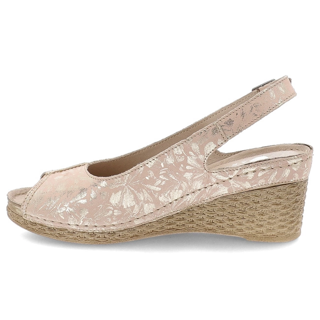 Sandále ARMODO - 5-0824-087 Pigi Złote Kwiaty