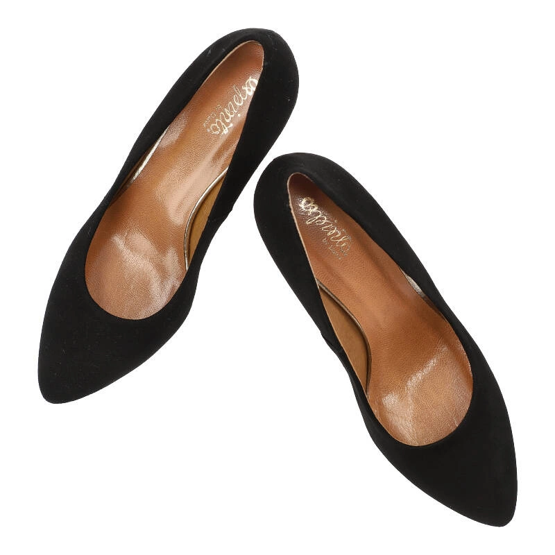 Lodičky Espirito - C-1287/2 Czarny Zamsz