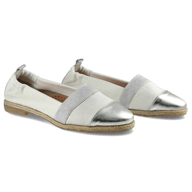 Poltopánky Lamelia - 40C1167 Biały/Srebrny