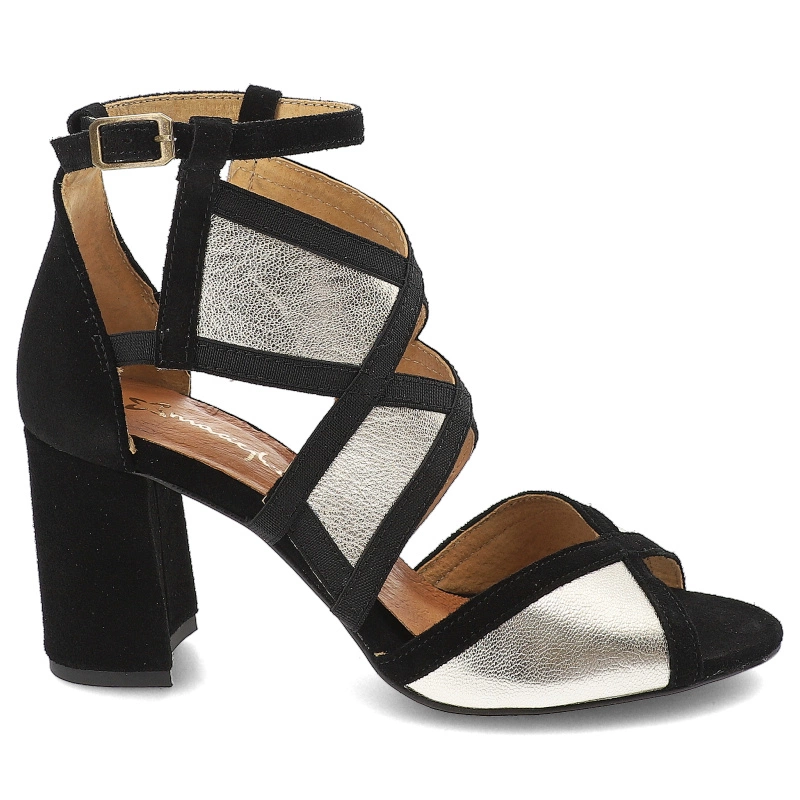 Sandále Maciejka - 05181-25/00-5 Złoty+Czarny