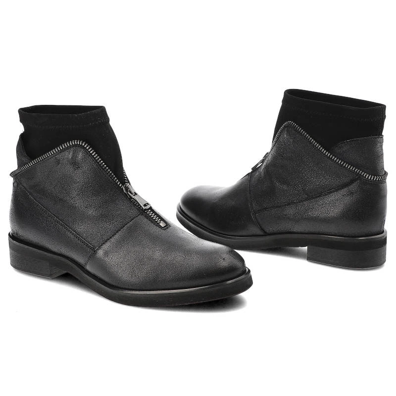 Členkové Topánky Carinii - B3420-I03-E17-000-B42 Czarny/Niklowy