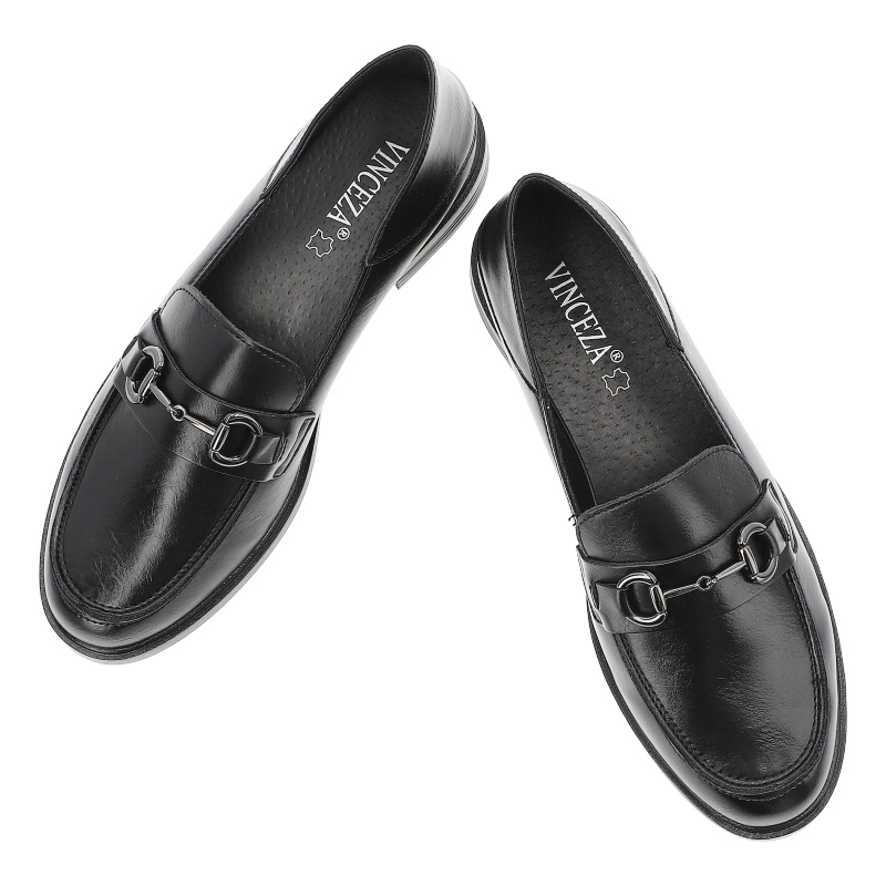 Poltopánky VINCEZA - 18107 BK Czarny Lico Skóra