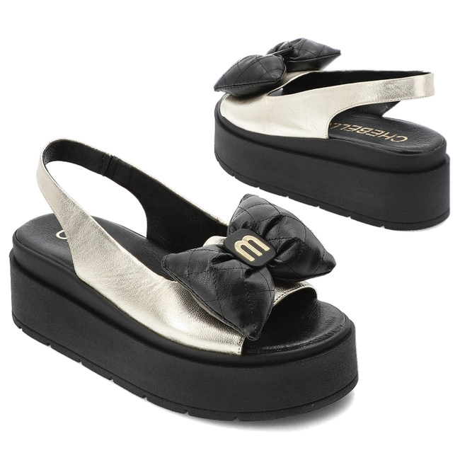 Sandále CHEBELLO - 4641_-046-000-PSK-S370 Złoty