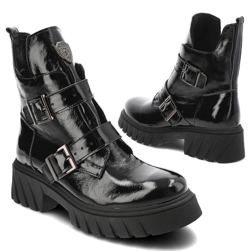 Členkové Topánky Armodo - 60482 Naplak Czarny+Cn.