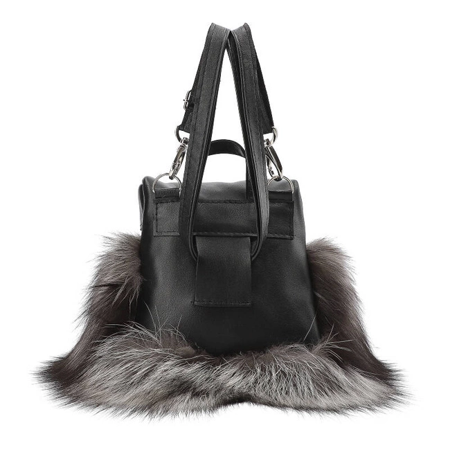 Kabelka Luka-Pelli - T32-11 Z Naturalnym Futrem Z Lisa