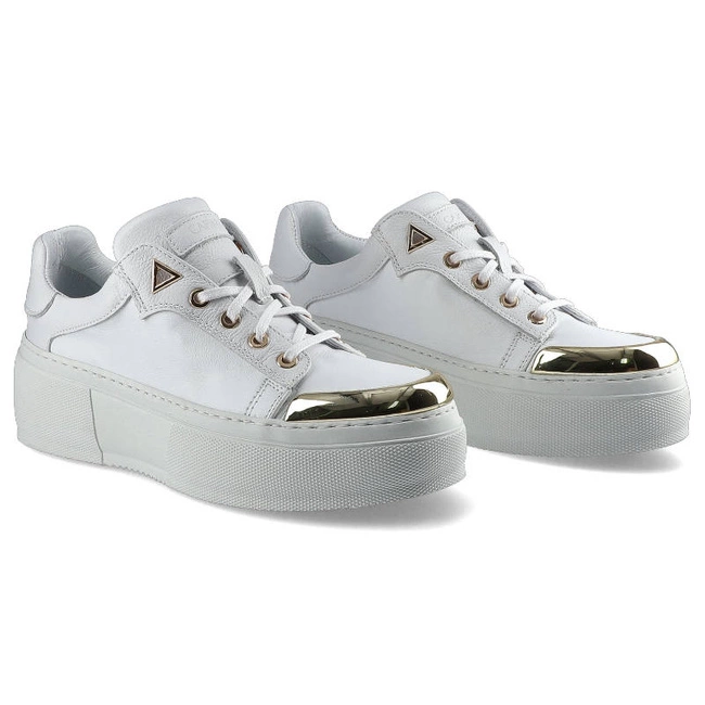 Tenisky Carinii - B7084_-I81-L46-P12-E41 Biały