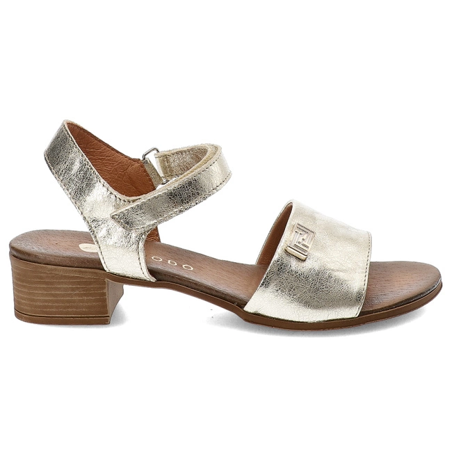 Sandále Armodo - 40415 Kryształ Złoto+Zł.