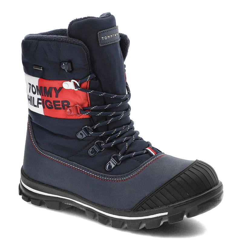 Snehule Tommy Hilfiger - T3B5-32544-1233Y019-Snow Boot Blue/Red/White Y019